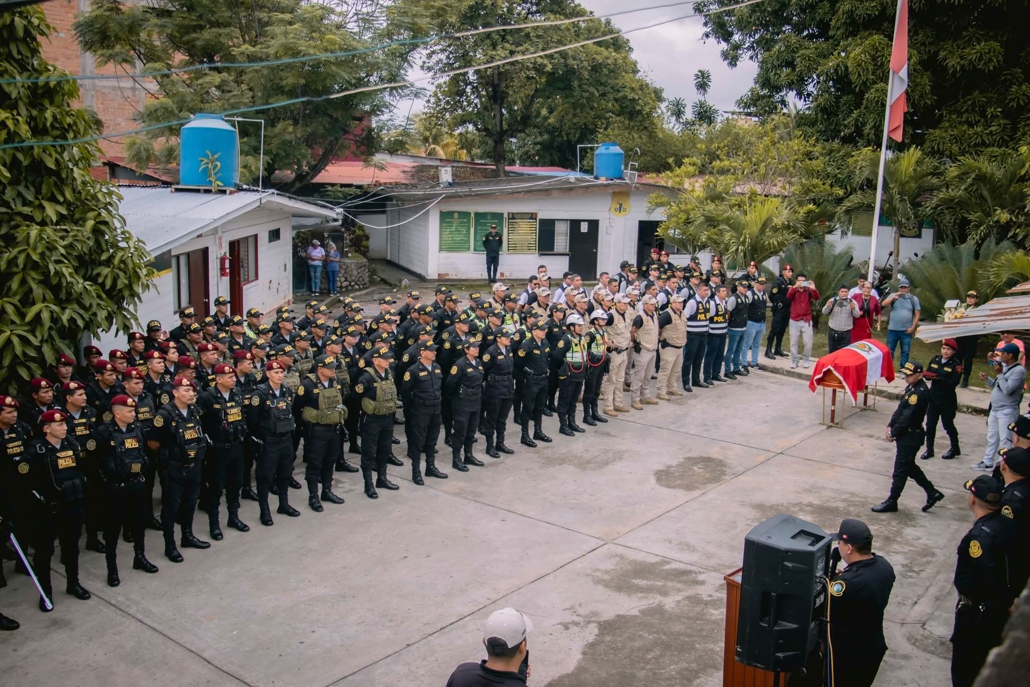 CEREMONIA DE HONORES FÚNEBRES PARA EL S3 PNP GUSTAVO ALDAIR CHÁVEZ ACUÑA
