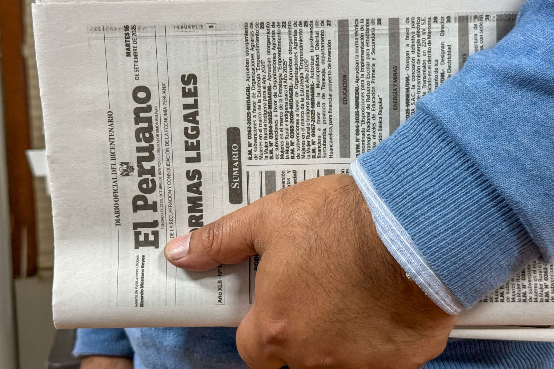 Estas son las normas legales más importantes del lunes 1 de diciembre de 2025