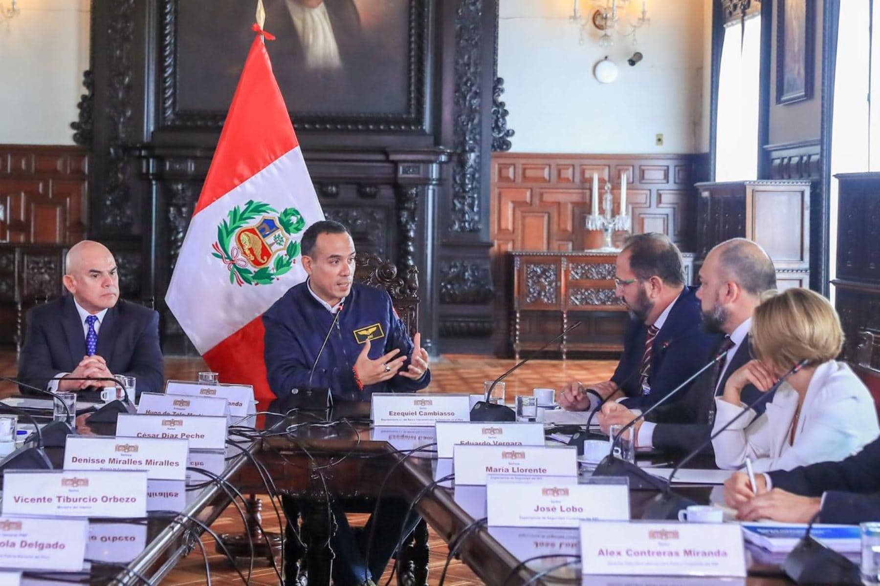 Presidente Jerí recibe informe del BID para fortalecer nuevo plan de seguridad ciudadana