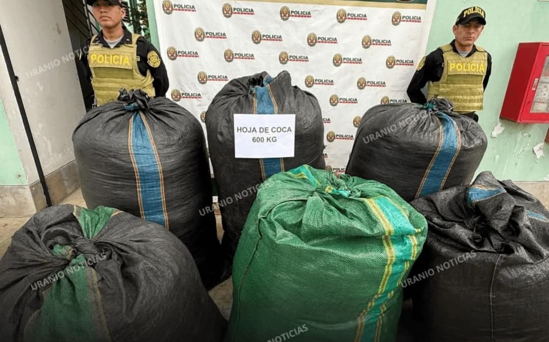DECOMISAN 600 KILOS DE HOJA DE COCA SECA DURANTE PATRULLAJE POLICIAL EN VENENILLO